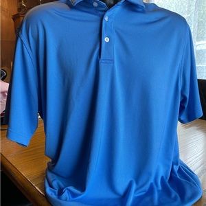 Pebble Beach Men’s blue golf polo Performance shirt. Outdoor Sports active ware